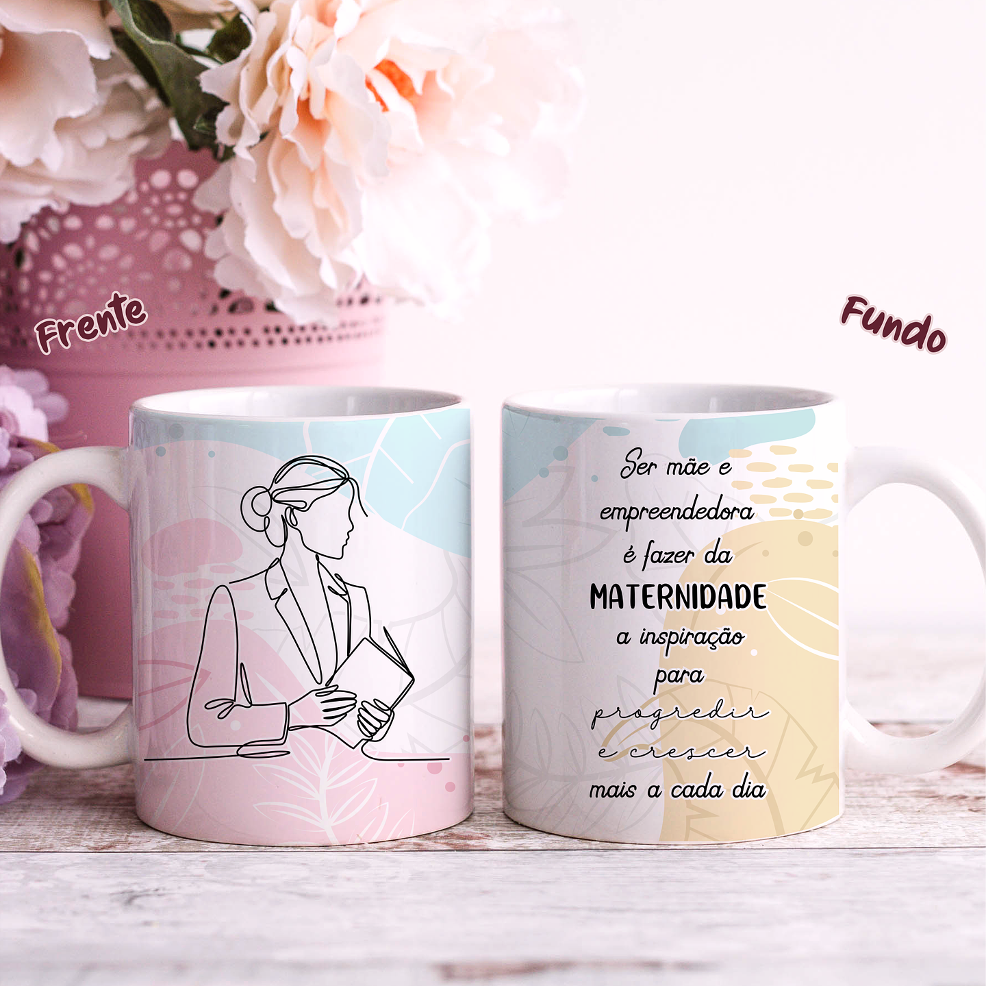 25 Artes para Caneca Dia das Mães em Linhas Arquivo Jpg 24