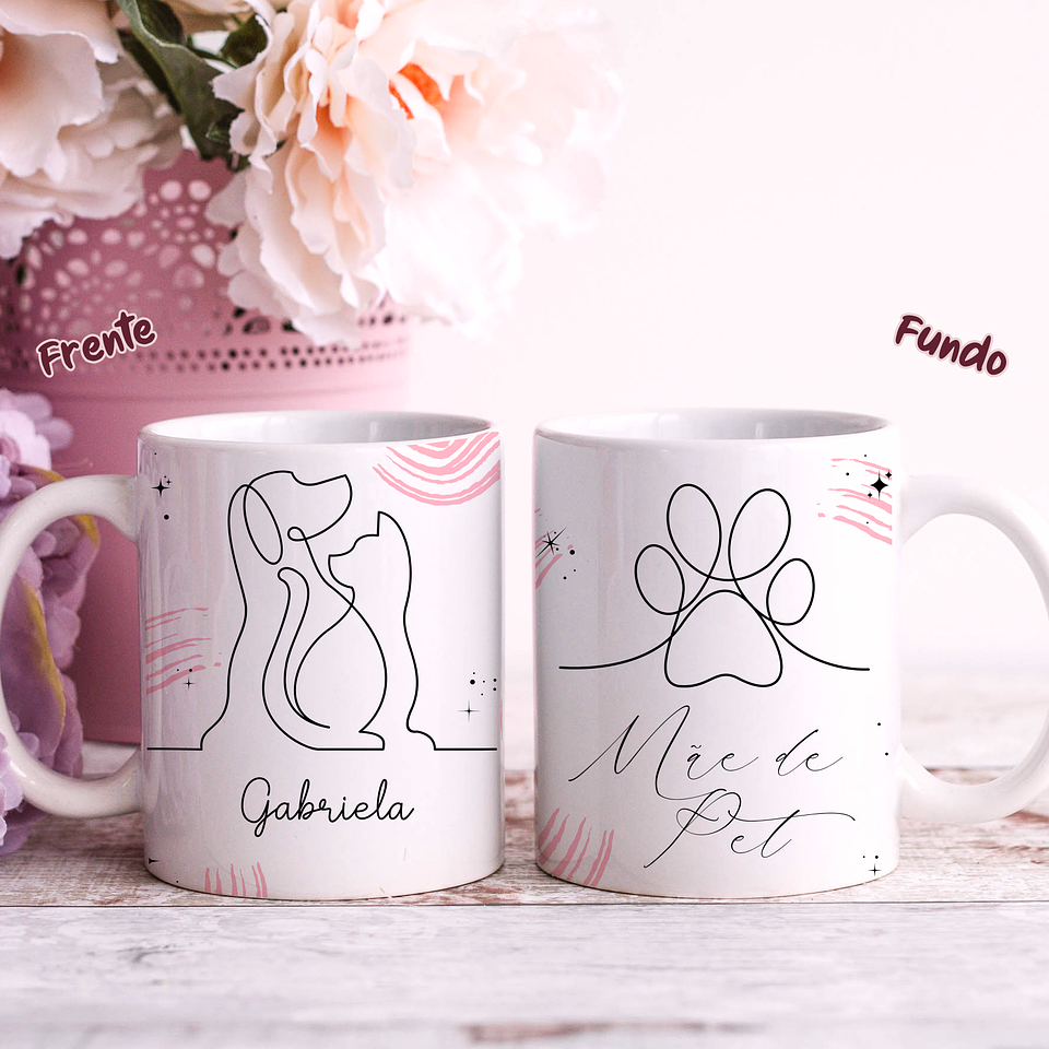 25 Artes para Caneca Dia das Mães em Linhas Arquivo Jpg 29