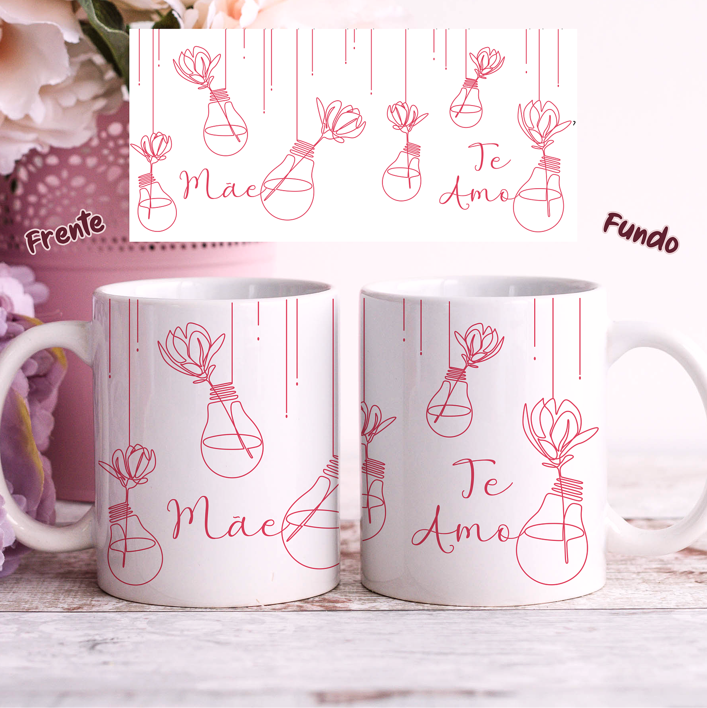 25 Artes para Caneca Dia das Mães em Linhas Arquivo Jpg 31