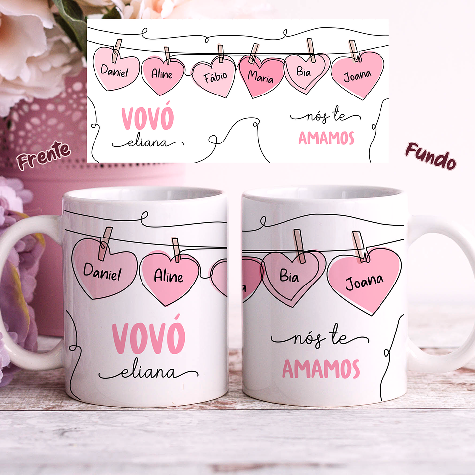 25 Artes para Caneca Dia das Mães em Linhas Arquivo Jpg 33