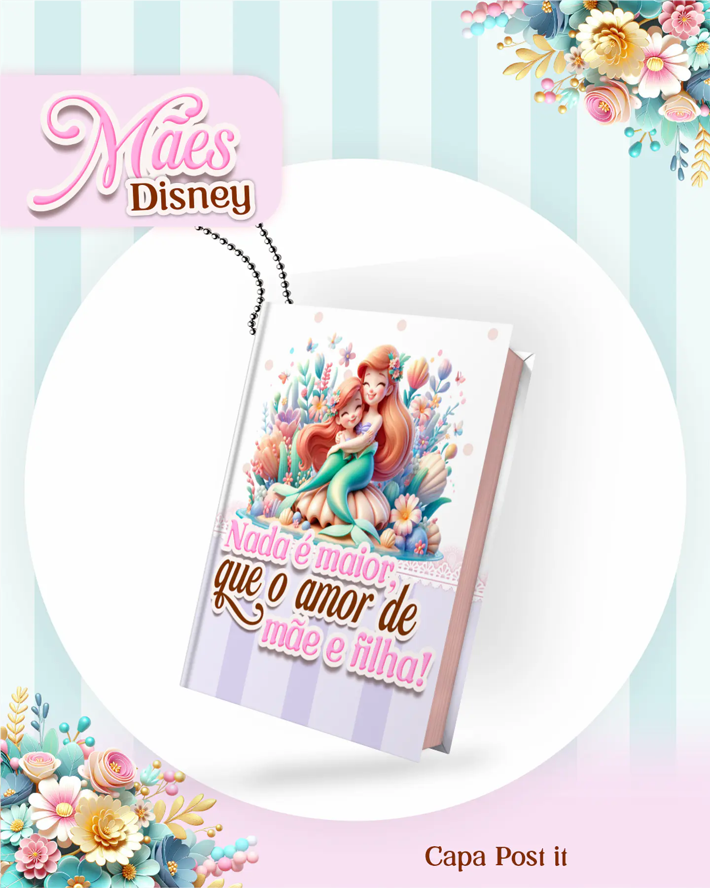 Kit Digital Dia das Mães Princesas da Disney Arquivos em Pdf  1