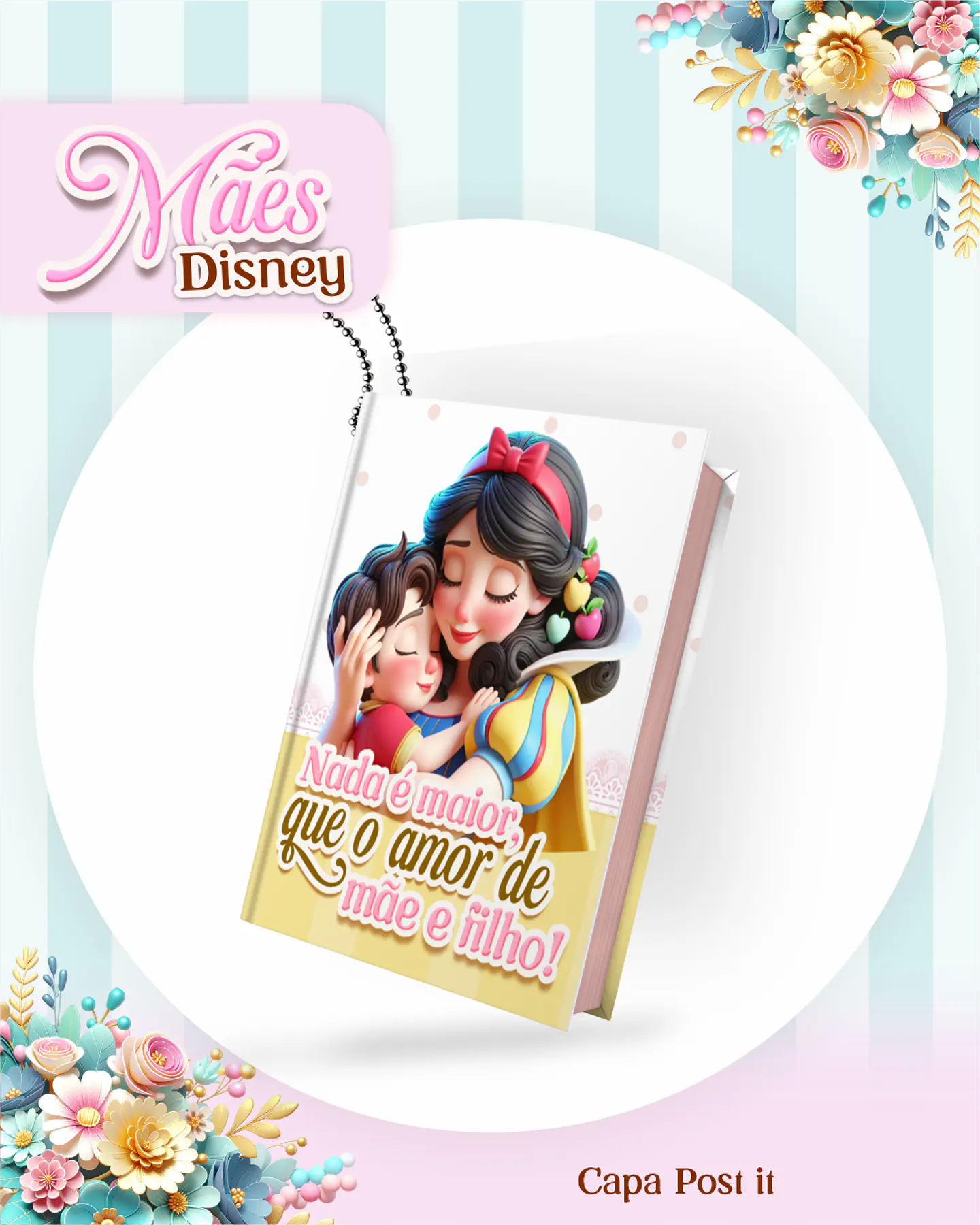 Kit Digital Dia das Mães Princesas da Disney Arquivos em Pdf  2