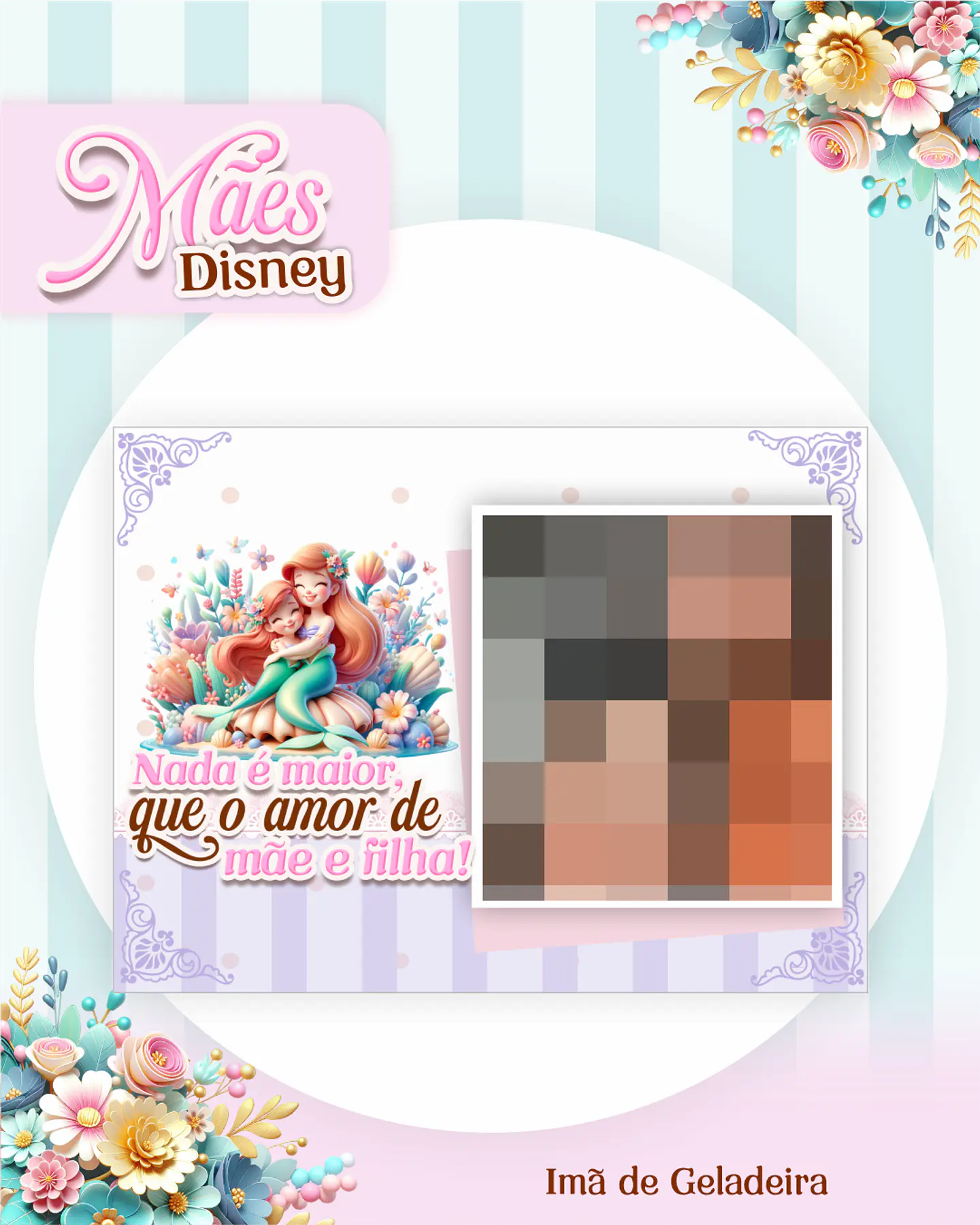 Kit Digital Dia das Mães Princesas da Disney Arquivos em Pdf  5