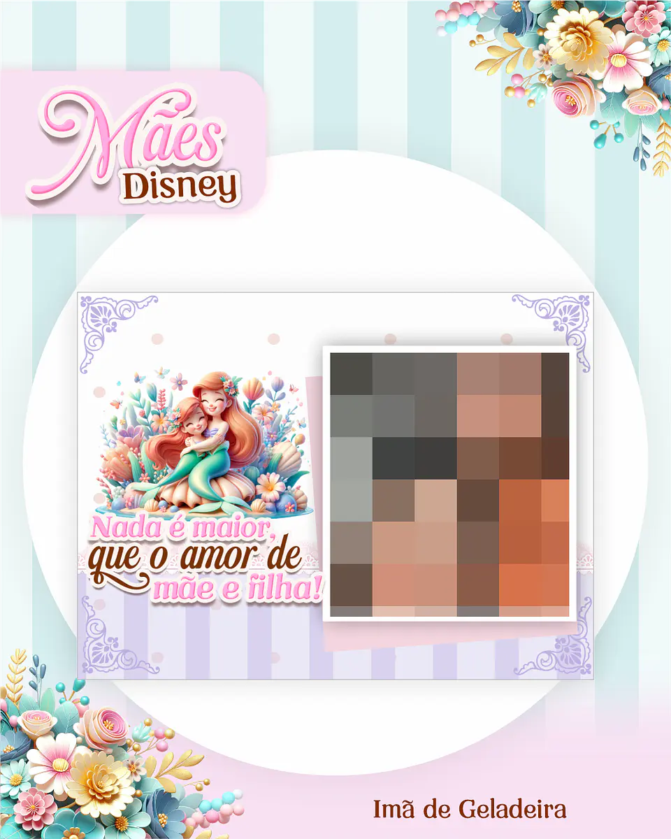 Kit Digital Dia das Mães Princesas da Disney Arquivos em Pdf  5