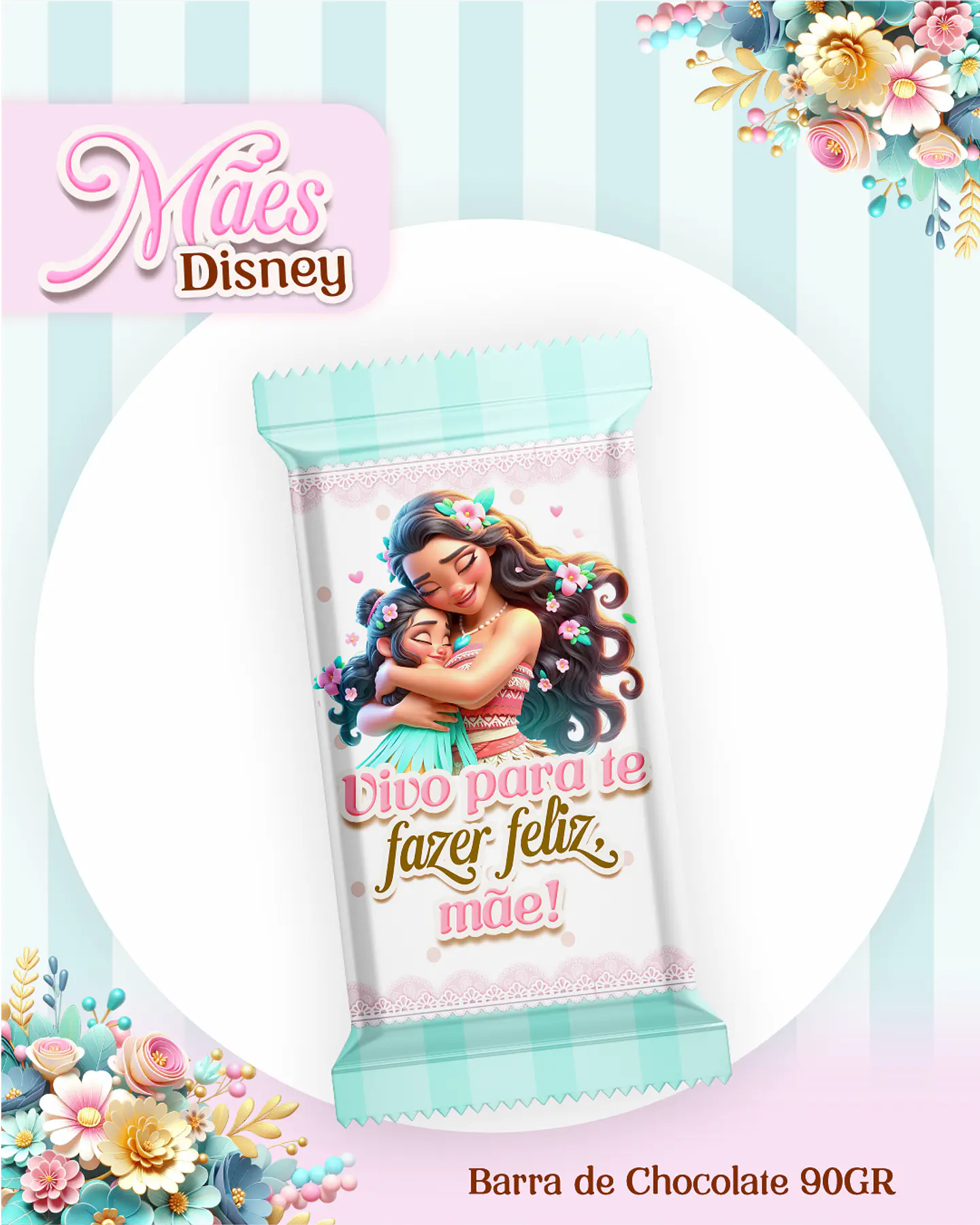 Kit Digital Dia das Mães Princesas da Disney Arquivos em Pdf  8
