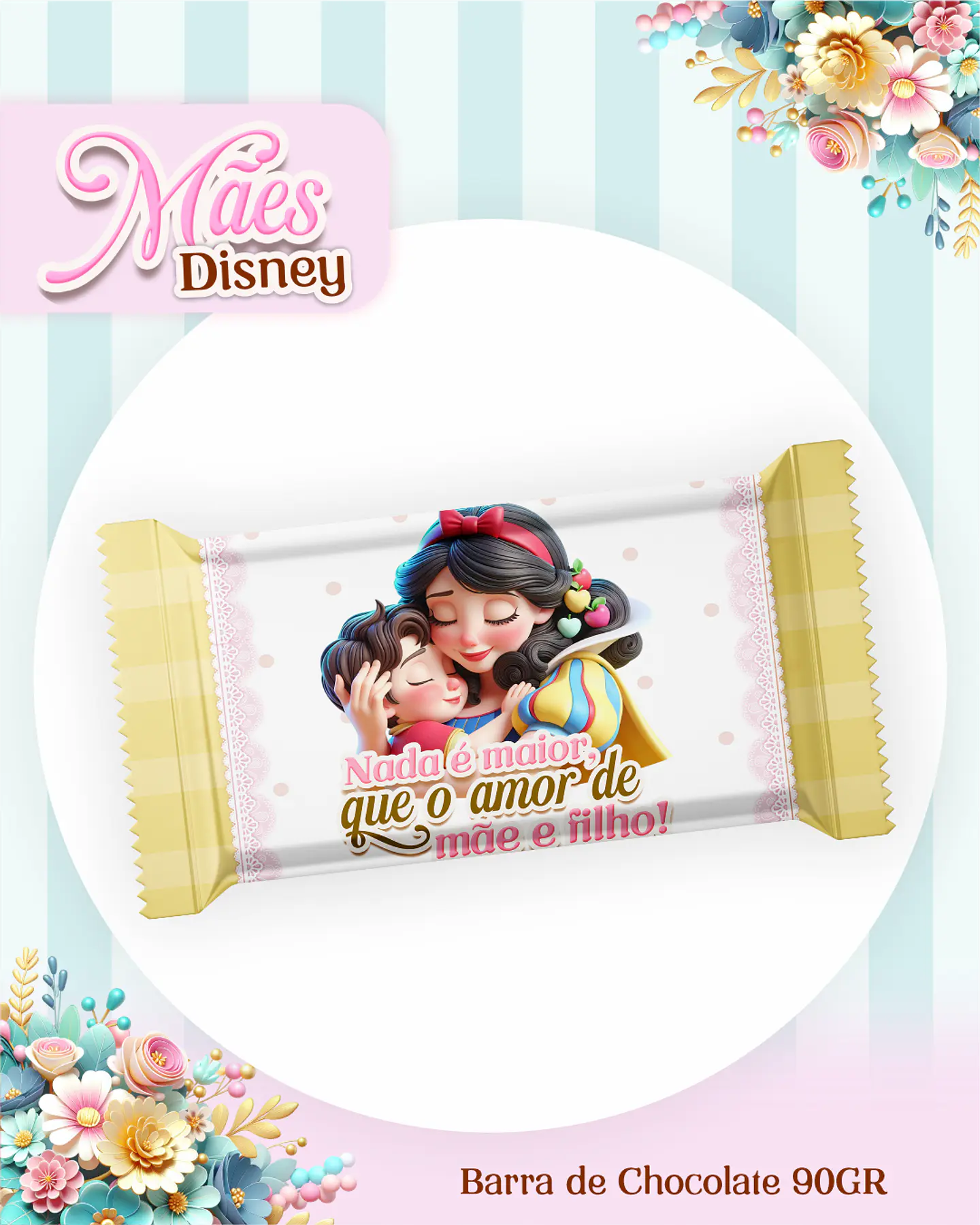 Kit Digital Dia das Mães Princesas da Disney Arquivos em Pdf  10
