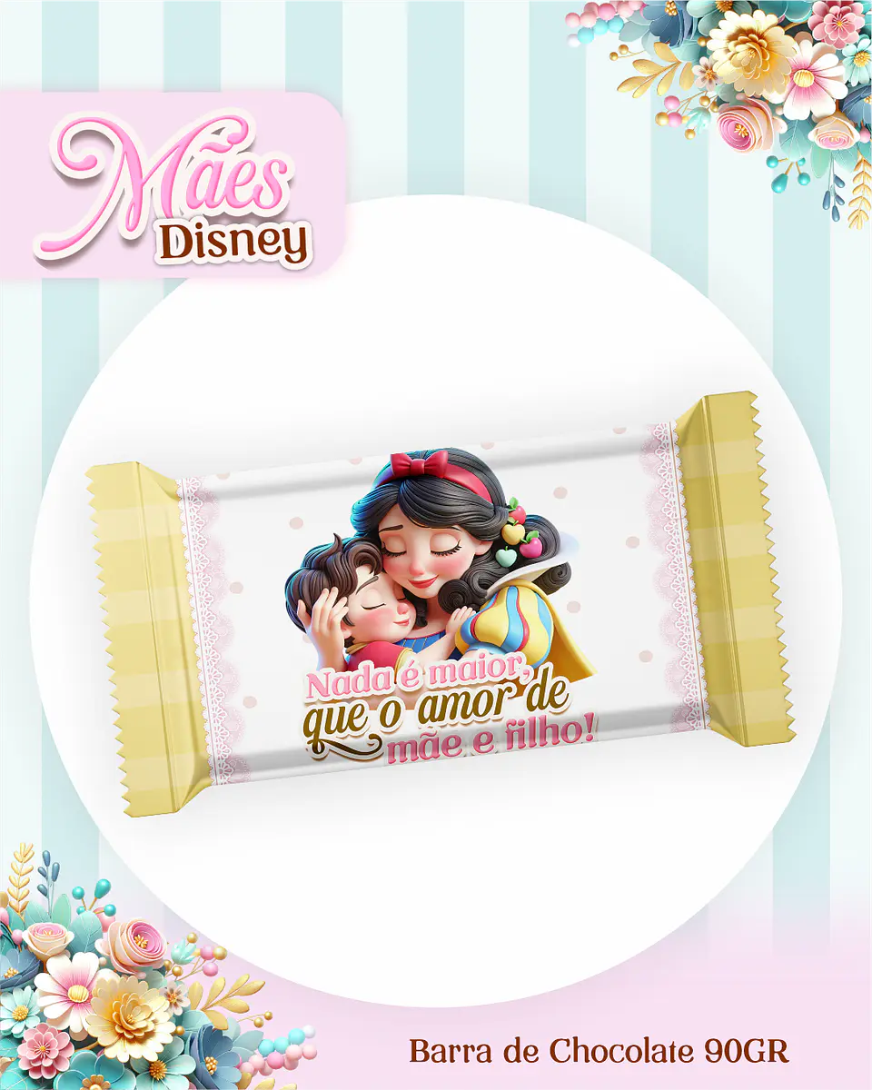 Kit Digital Dia das Mães Princesas da Disney Arquivos em Pdf  10
