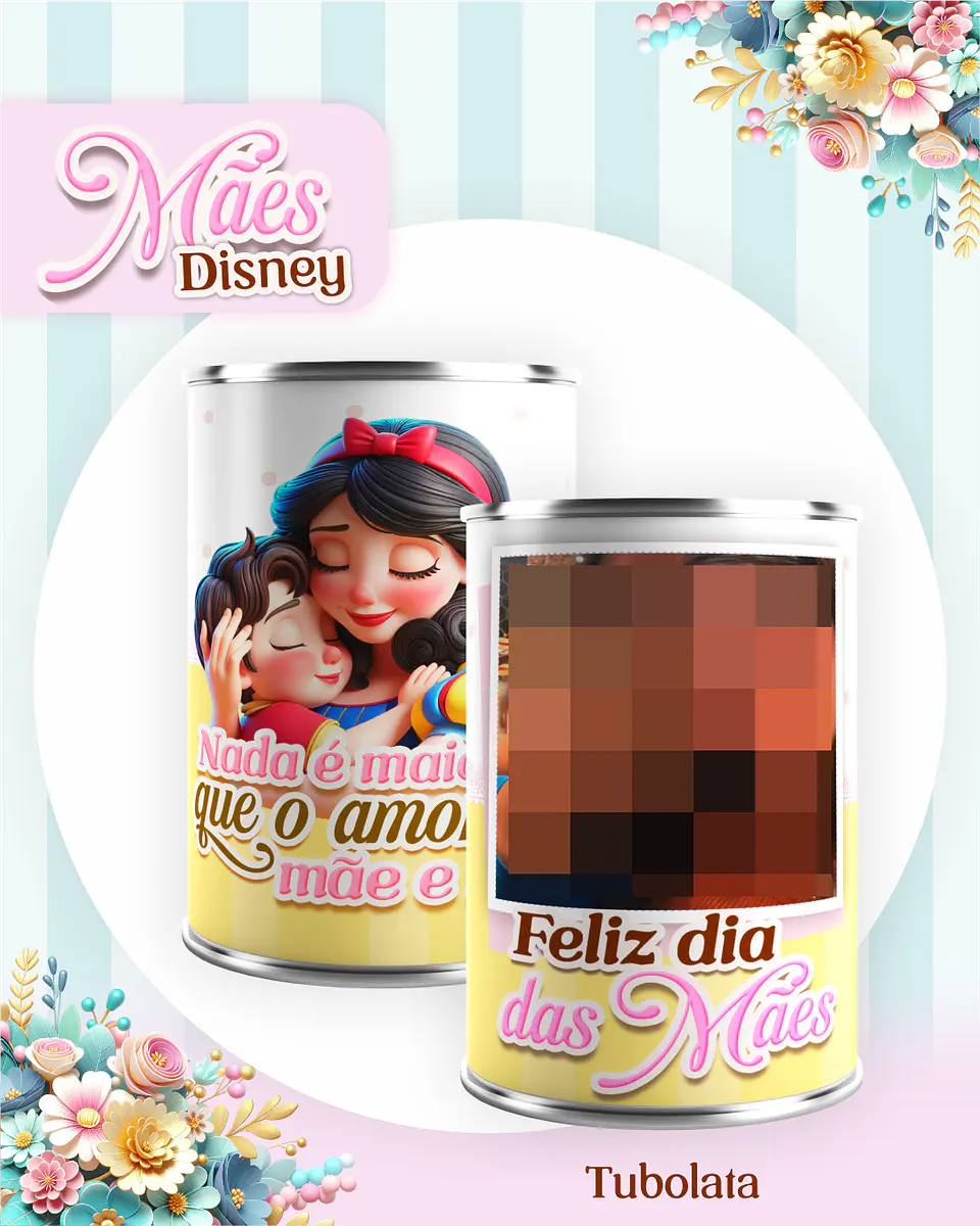 Kit Digital Dia das Mães Princesas da Disney Arquivos em Pdf  13