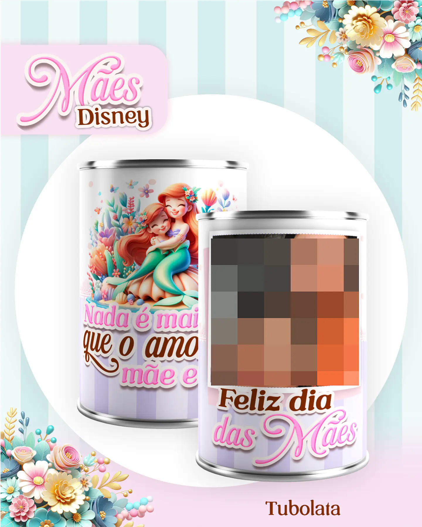 Kit Digital Dia das Mães Princesas da Disney Arquivos em Pdf  15