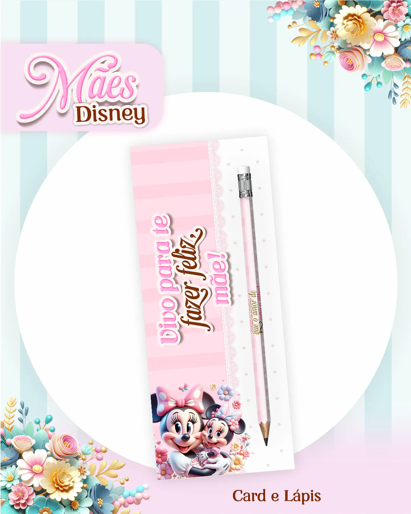 Kit Digital Dia das Mães Princesas da Disney Arquivos em Pdf  16
