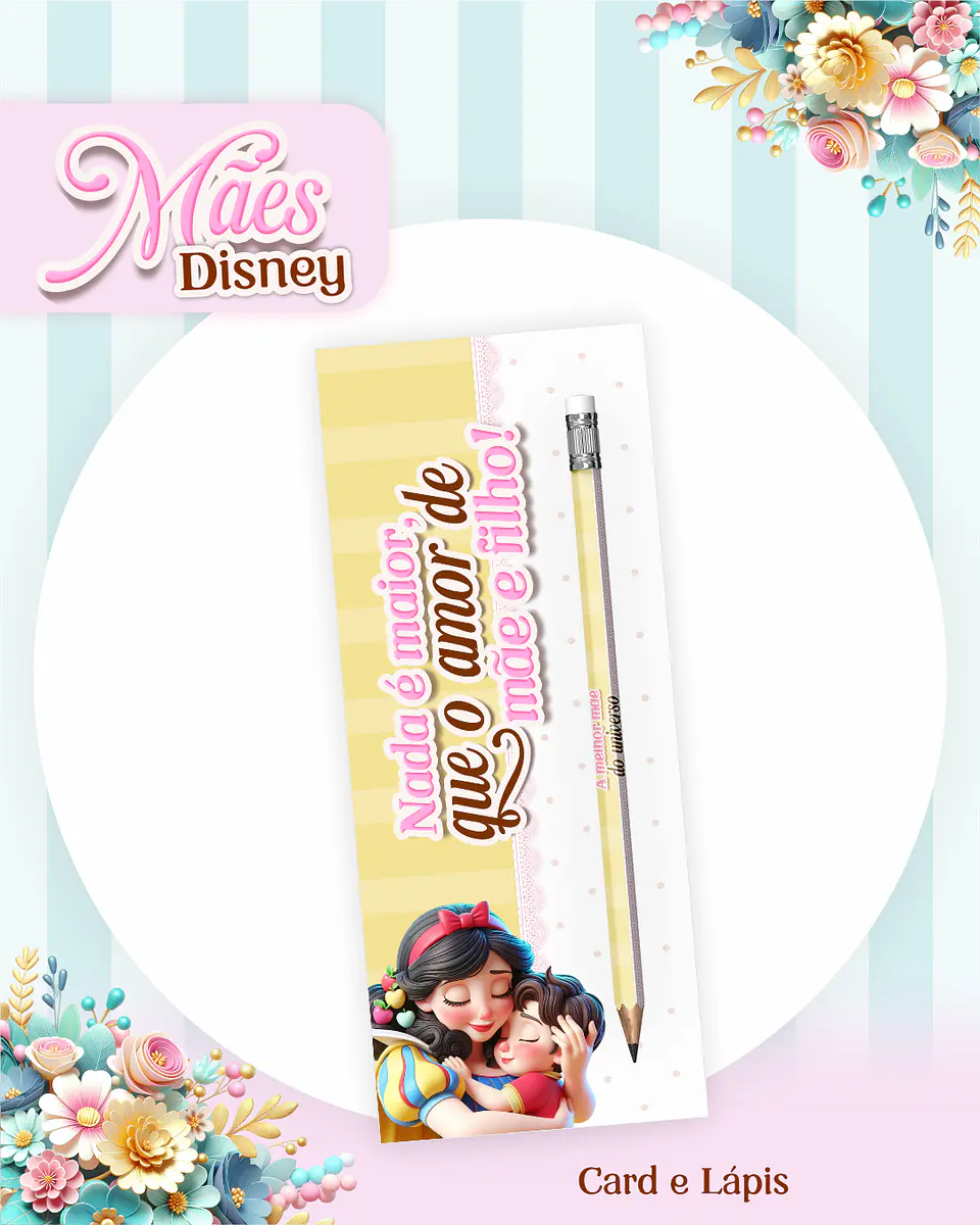Kit Digital Dia das Mães Princesas da Disney Arquivos em Pdf  17