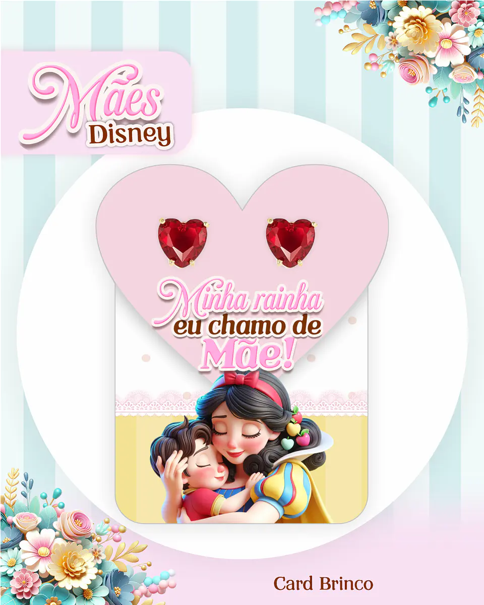 Kit Digital Dia das Mães Princesas da Disney Arquivos em Pdf  18