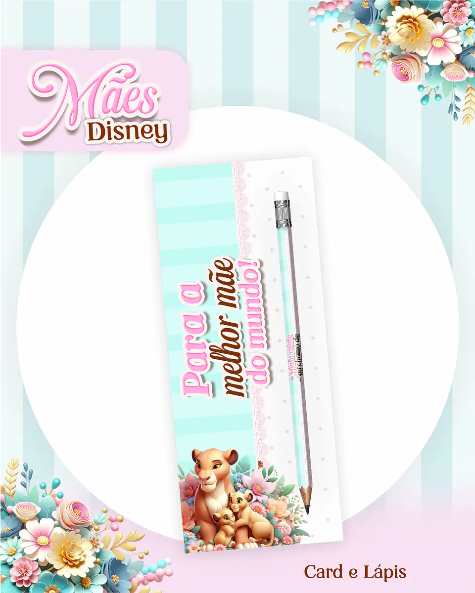 Kit Digital Dia das Mães Princesas da Disney Arquivos em Pdf  20