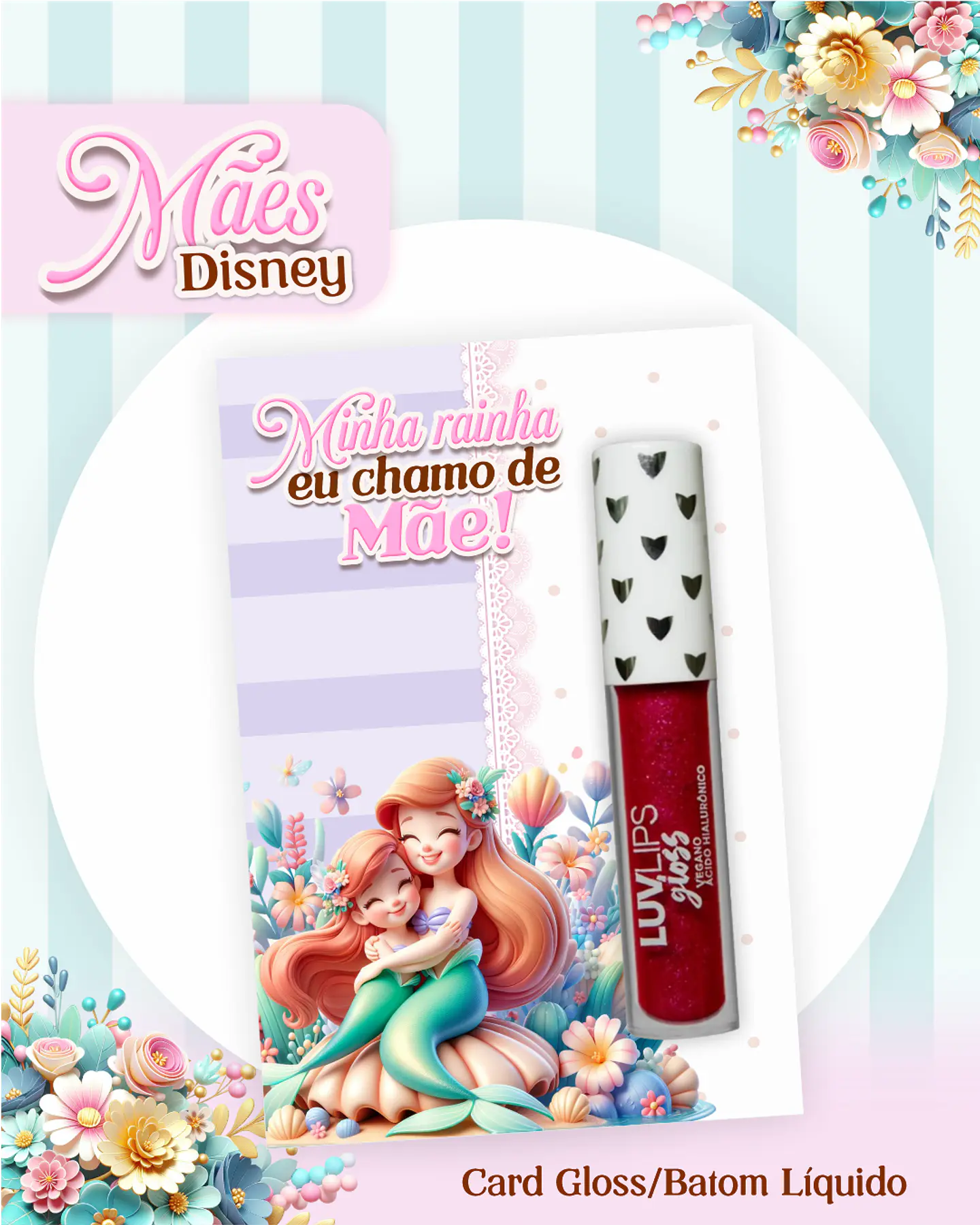 Kit Digital Dia das Mães Princesas da Disney Arquivos em Pdf  21