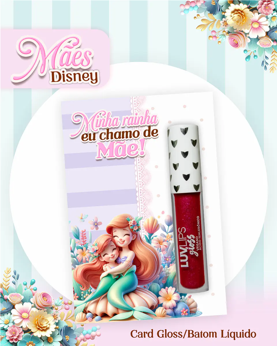 Kit Digital Dia das Mães Princesas da Disney Arquivos em Pdf  21