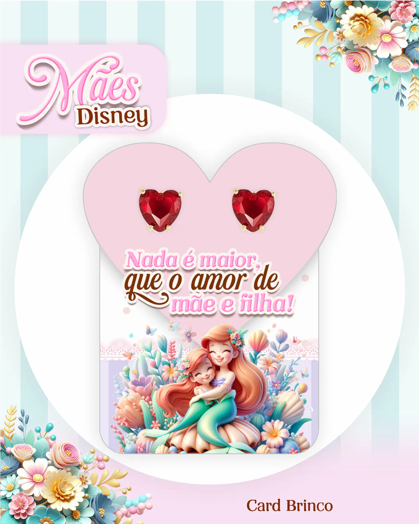 Kit Digital Dia das Mães Princesas da Disney Arquivos em Pdf  25