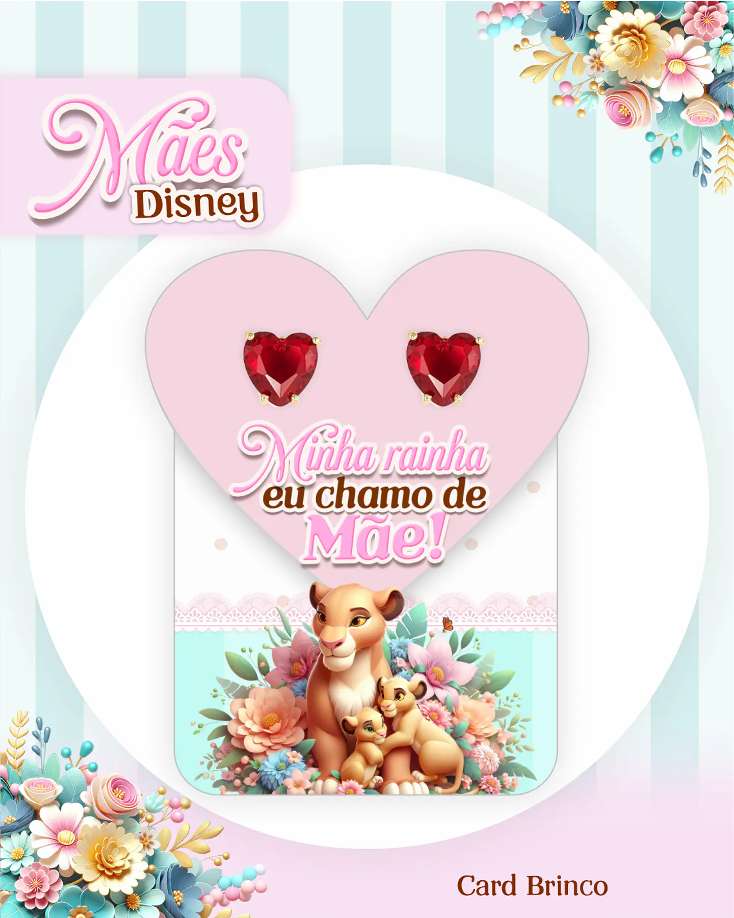 Kit Digital Dia das Mães Princesas da Disney Arquivos em Pdf  26