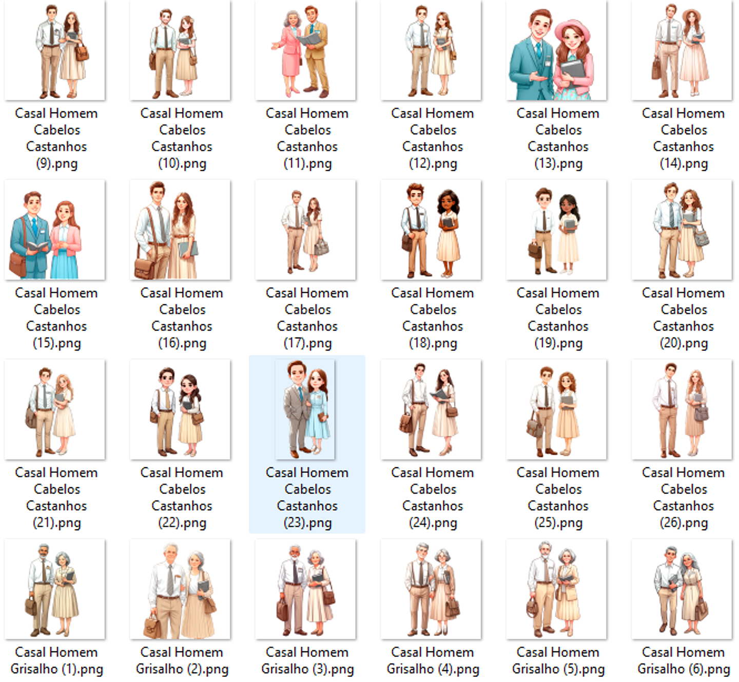 Kit Digital Casal Jw Arquivos em Png   2