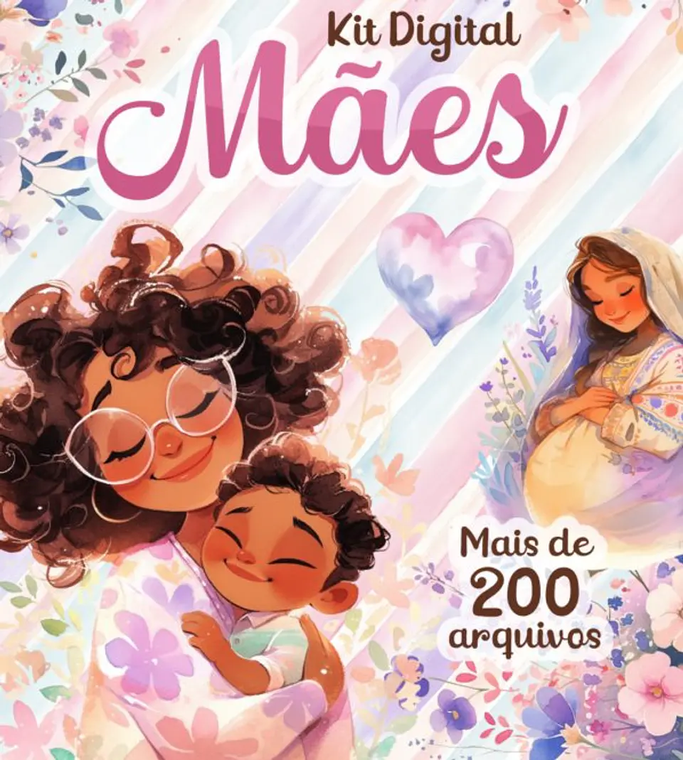 Kit Digital Dia das mães Mimos Arquivos em Png 6