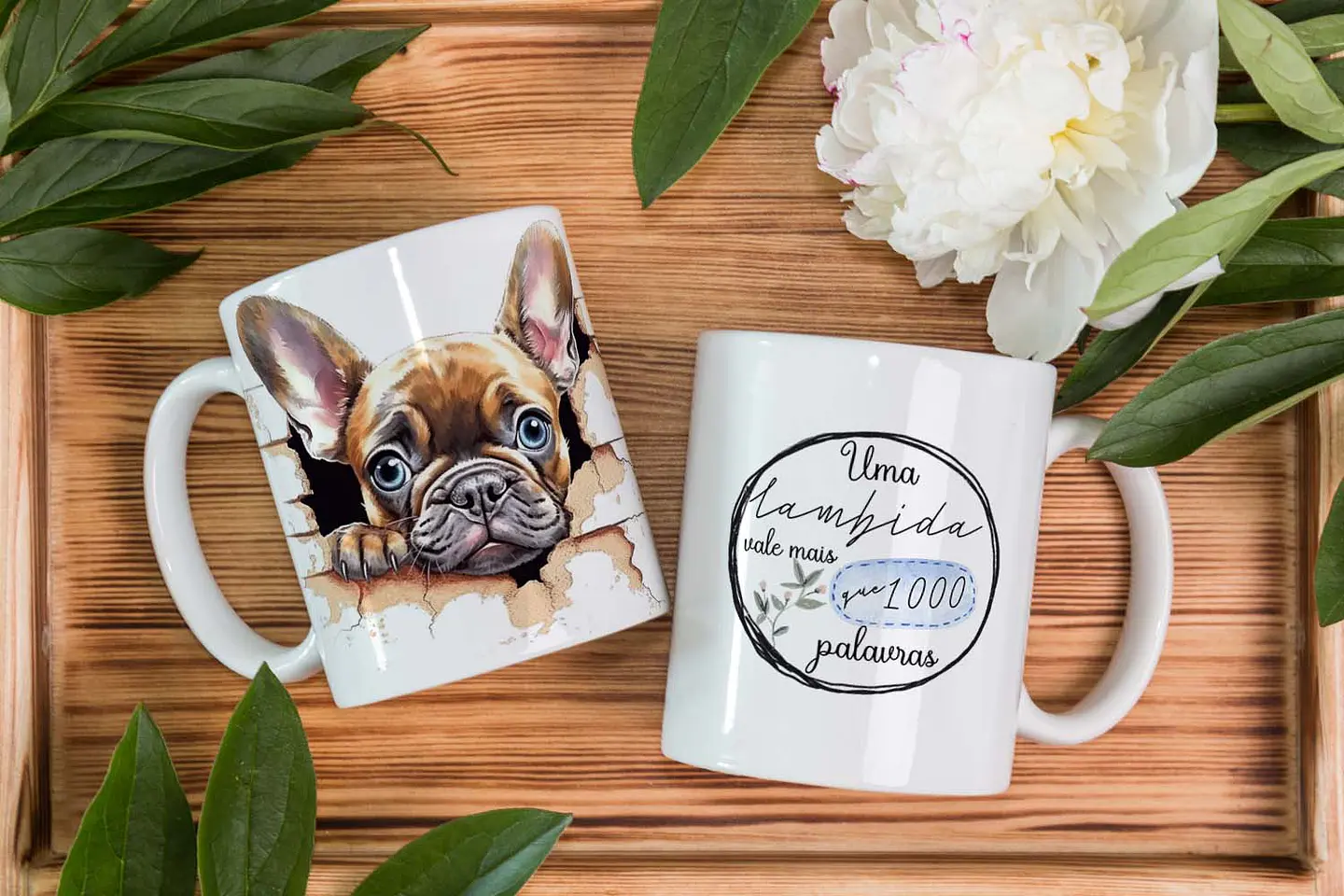 5 Artes para Caneca Pets Dogs 3D Arquivo em Editável 3