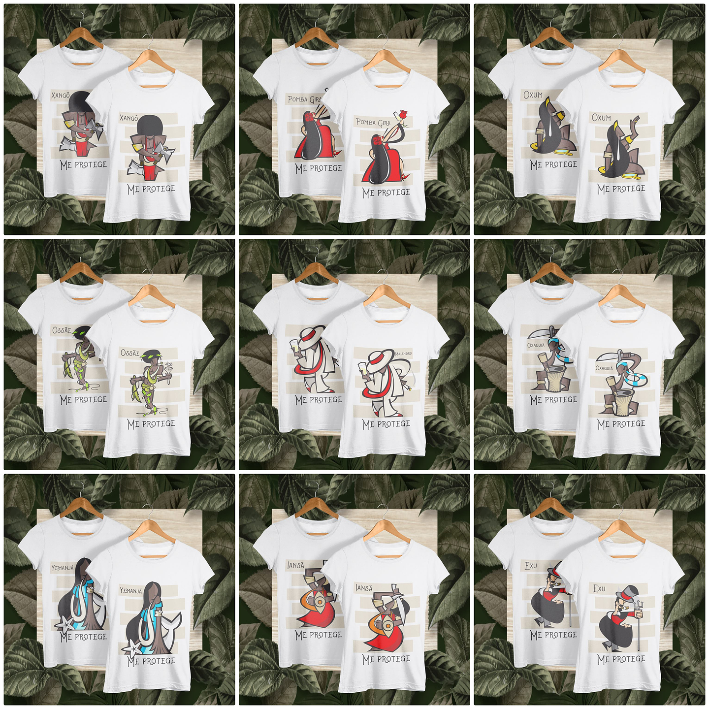 27 Artes para Camisa Orixás Arquivo Editável 1