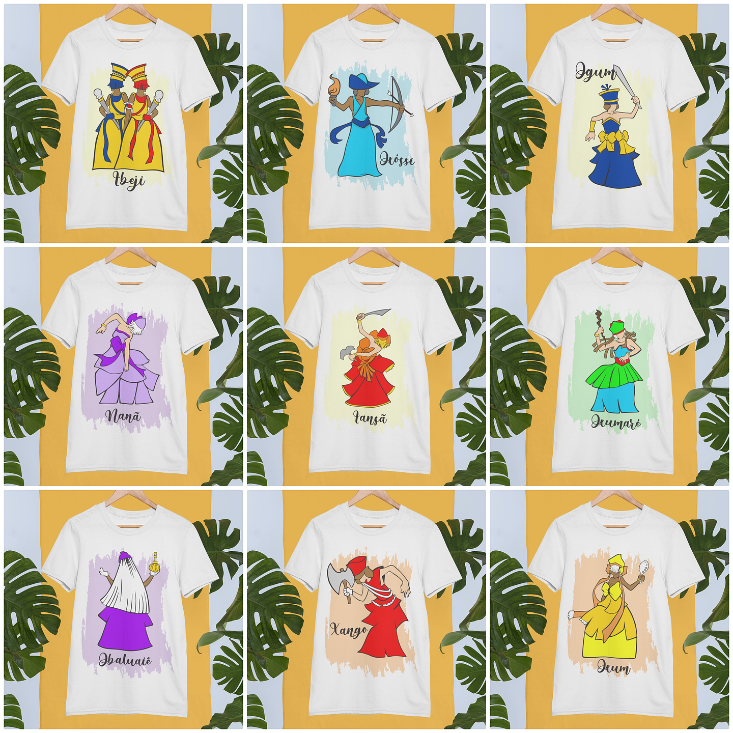 27 Artes para Camisa Orixás Arquivo Editável 2