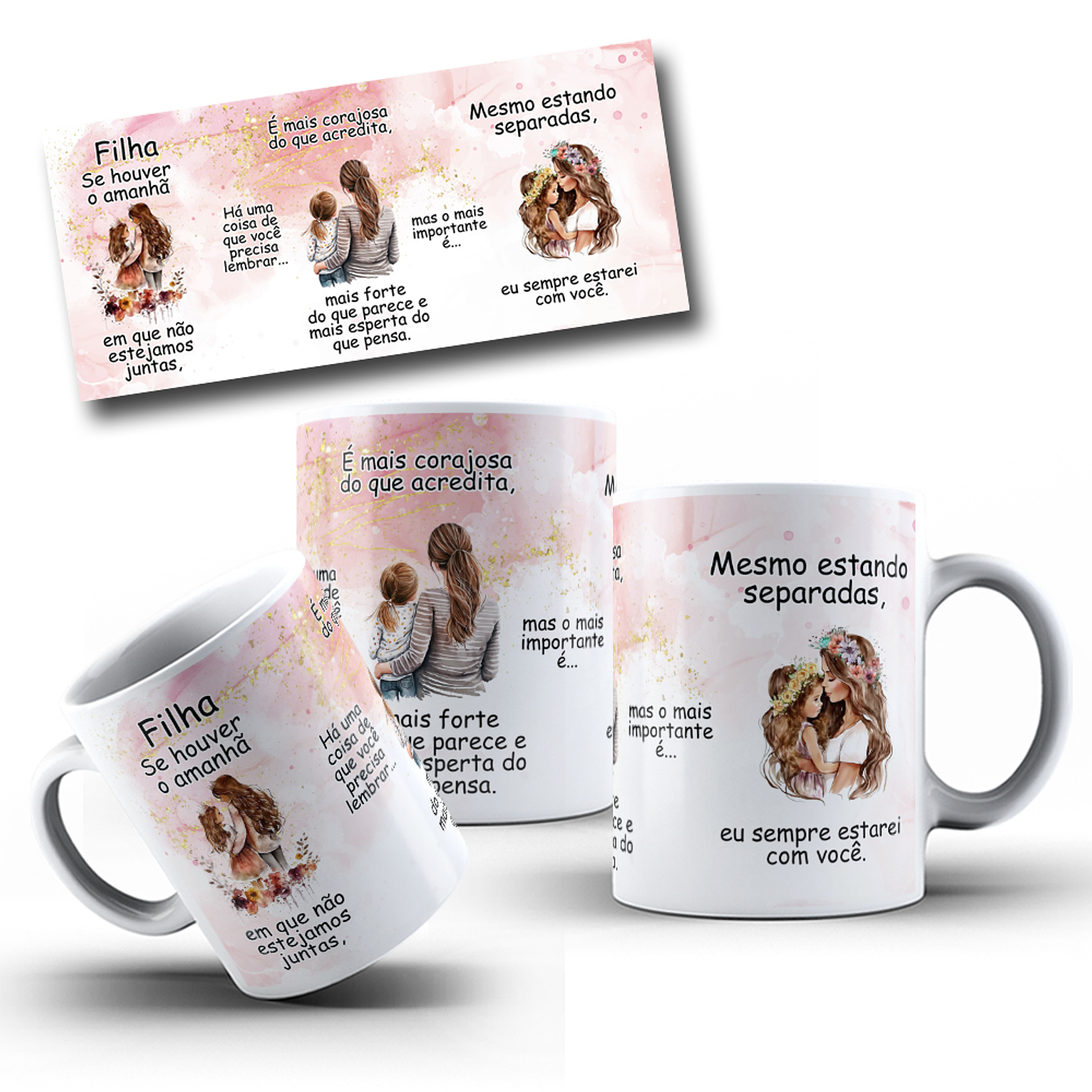 Artes Caneca Se Houver o amanhã em que não estejamos juntos - Filhos e Mães Arquivo Png  2