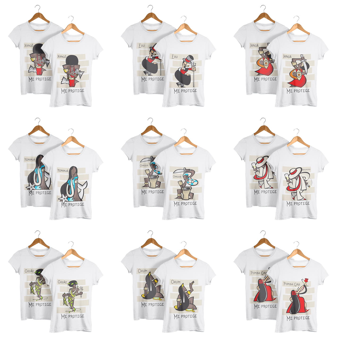 27 Artes para Camisa Orixás Arquivo Editável 3