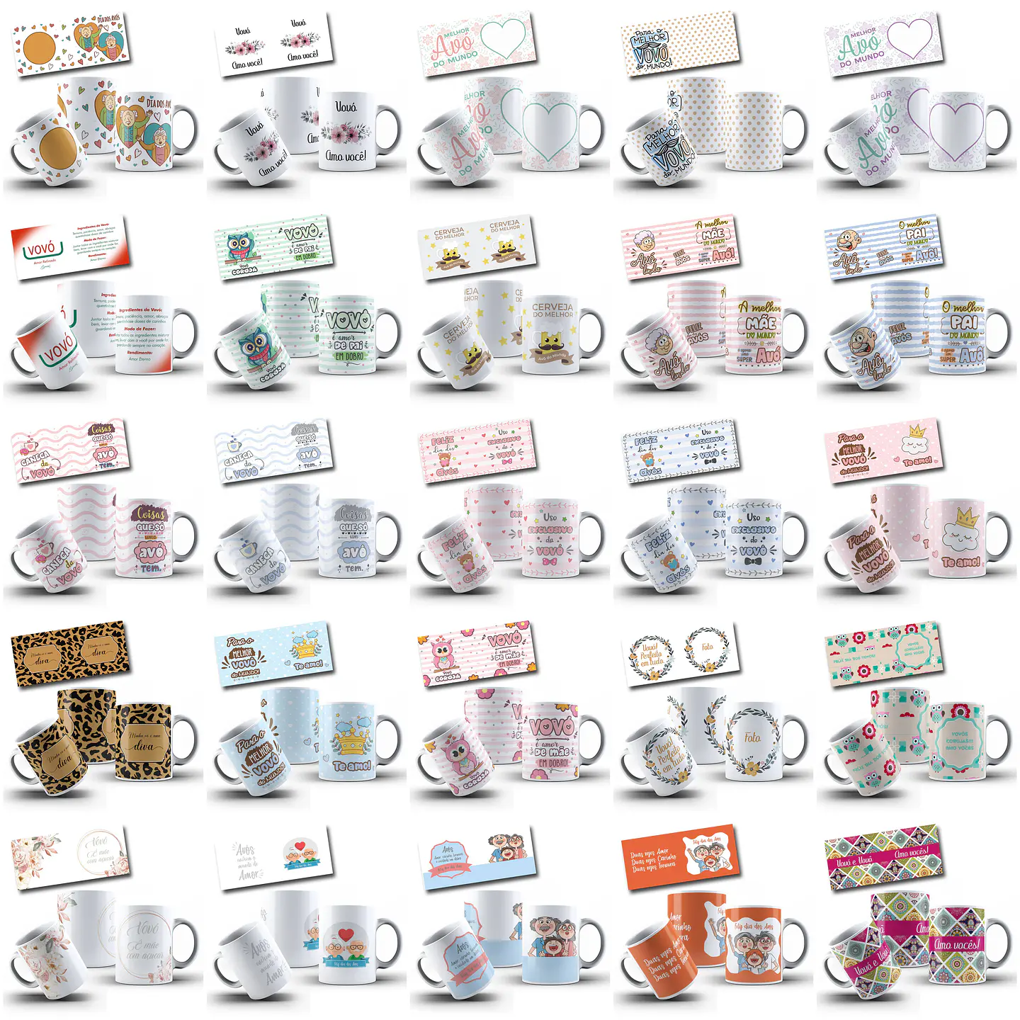 90 Artes para Caneca Dia dos Avós em Jpg 2