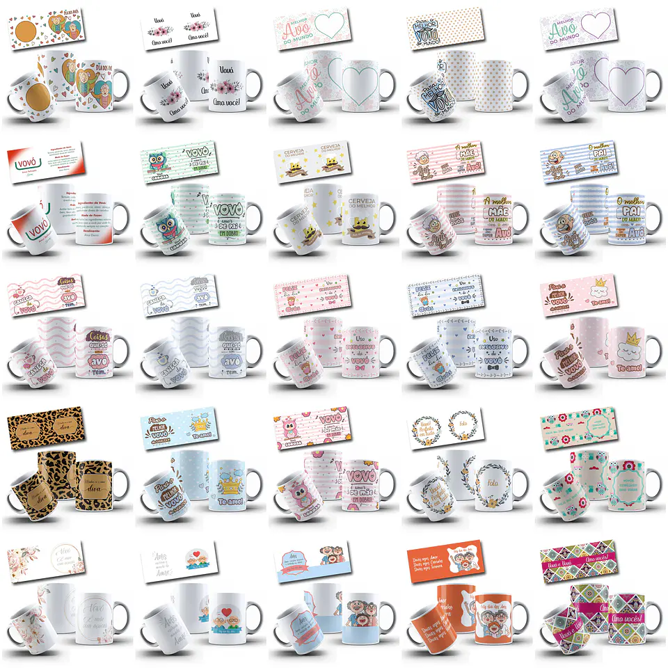 90 Artes para Caneca Dia dos Avós em Jpg 2
