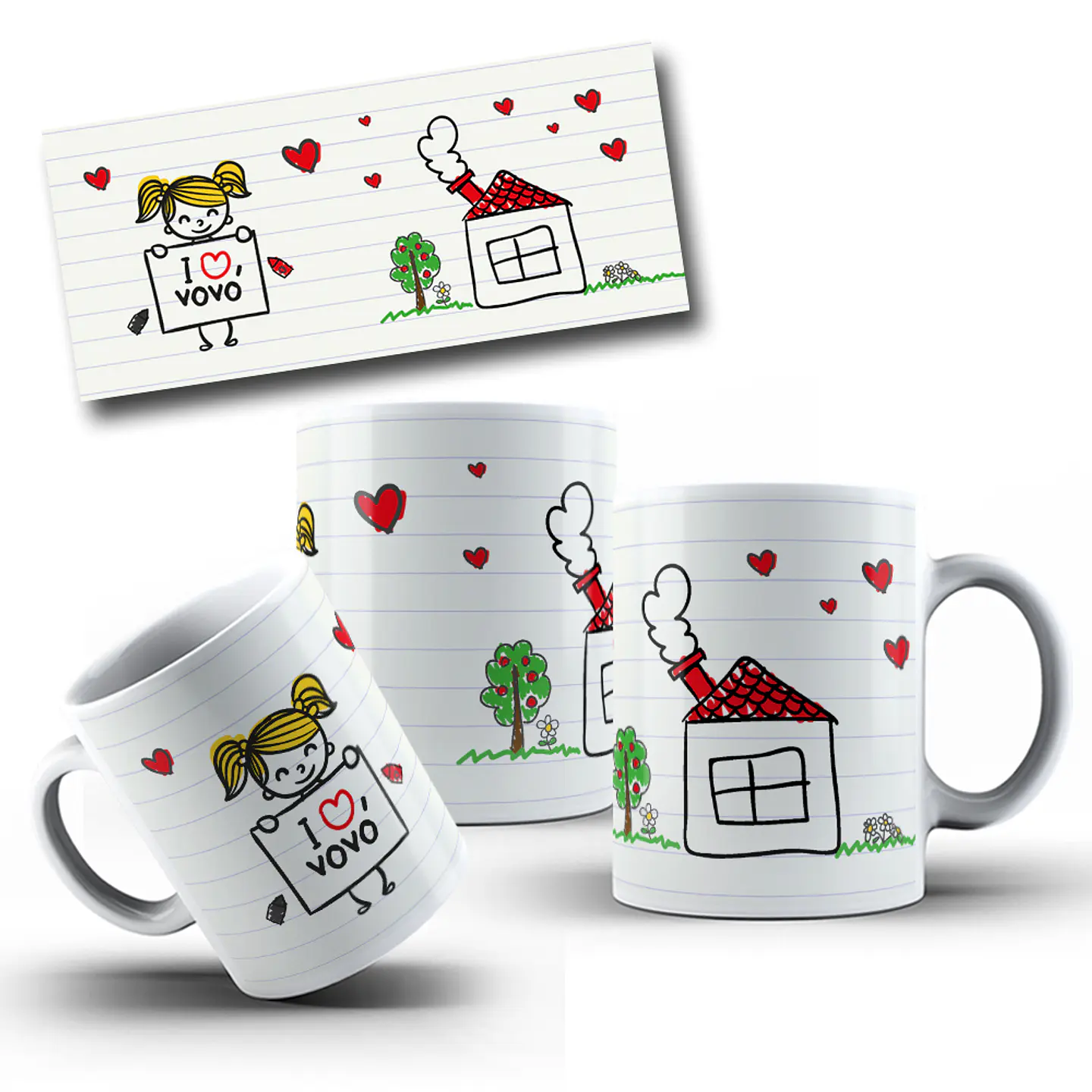 90 Artes para Caneca Dia dos Avós em Jpg 8