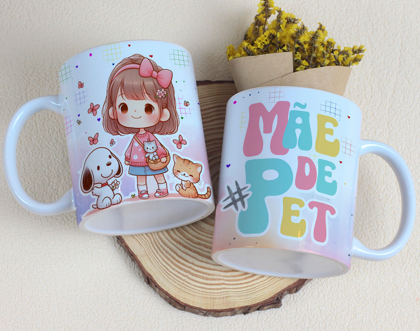 20 Artes para Canecas Snoopy Dia das Mães Arquivo Editável 2