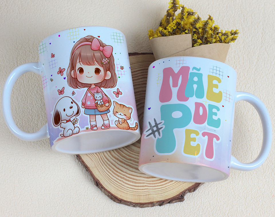 20 Artes para Canecas Snoopy Dia das Mães Arquivo Editável 2