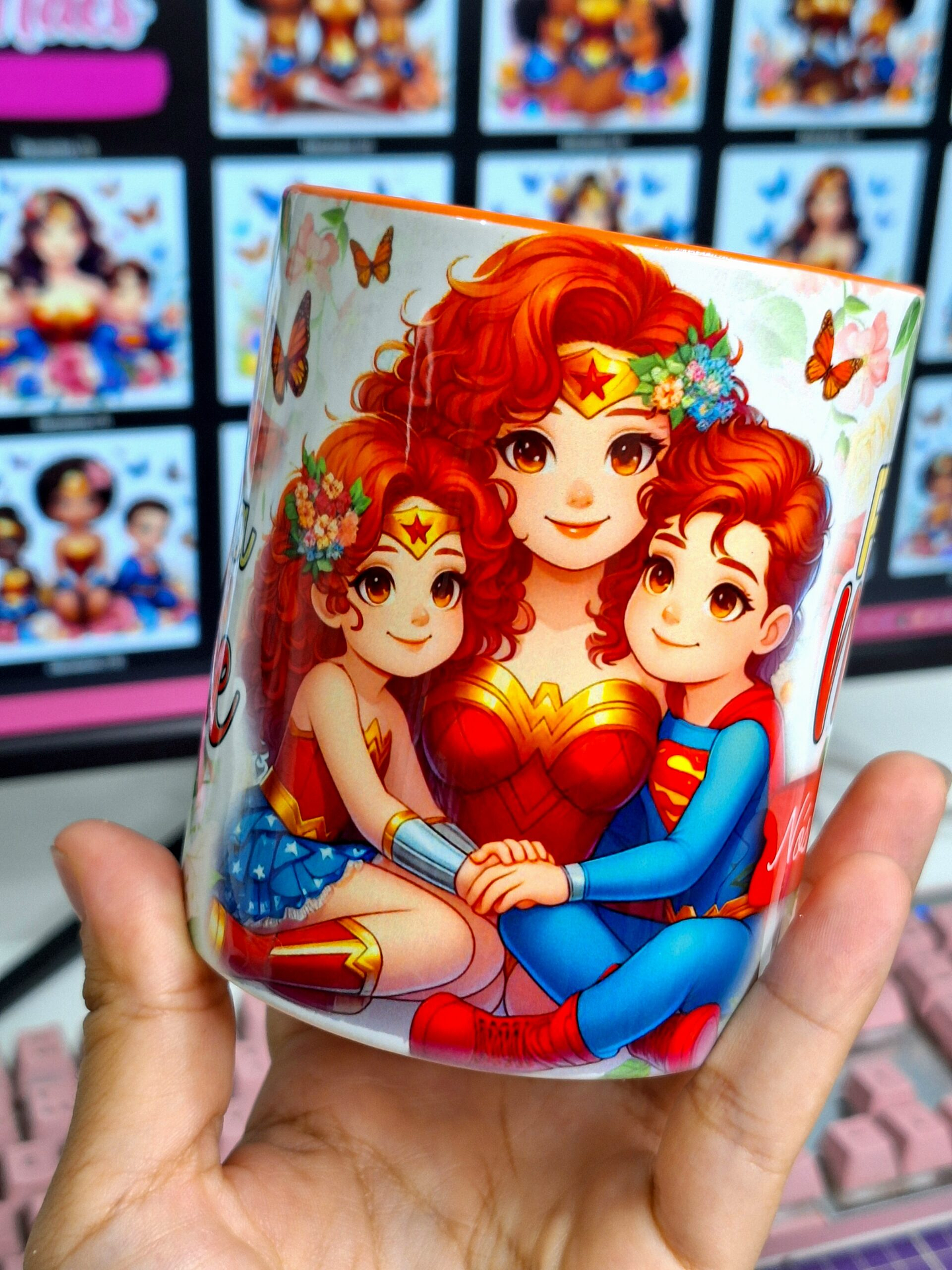 30 Artes para Canecas Dia das Mães Mulher Maravilha Arquivo Jpg 2