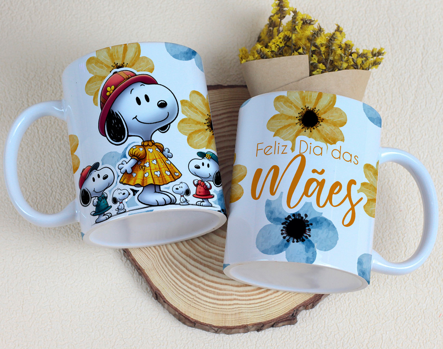 20 Artes para Canecas Snoopy Dia das Mães Arquivo Editável 6