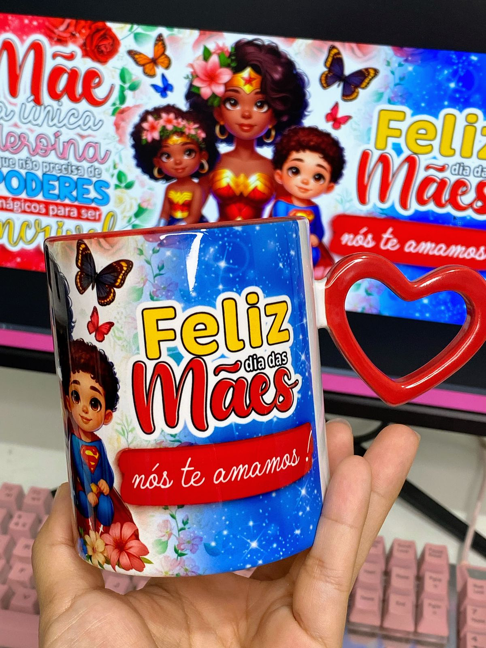 30 Artes para Canecas Dia das Mães Mulher Maravilha Arquivo Jpg 6