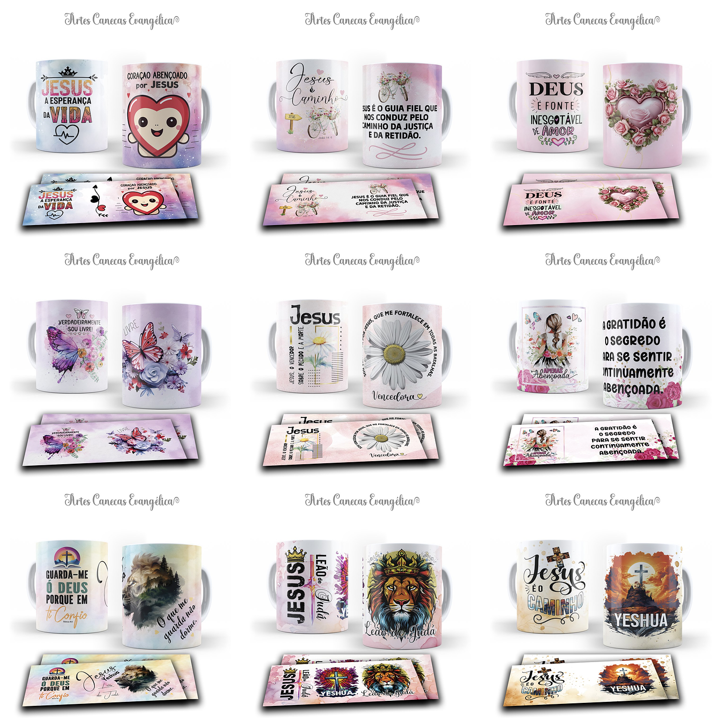 49 Artes para Caneca Gospel Arquivo Editável  3