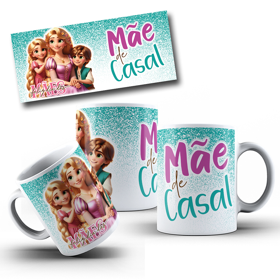 24 Artes para Canecas Dia das Mães Princesas da Disney Arquivo em Jpg 6