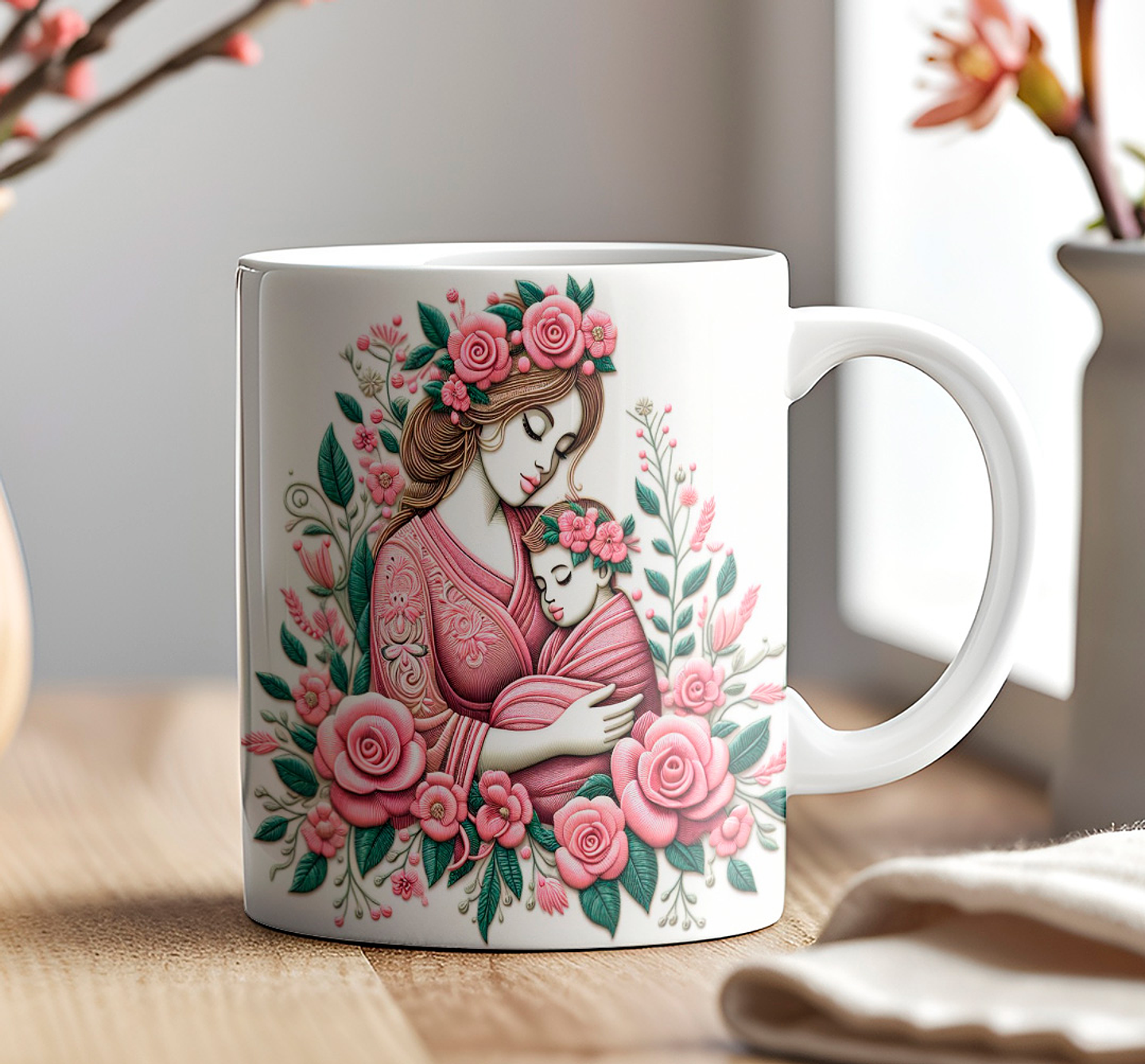 10 Artes Caneca Dia das Mães 3D Arquivo em Jpg 7