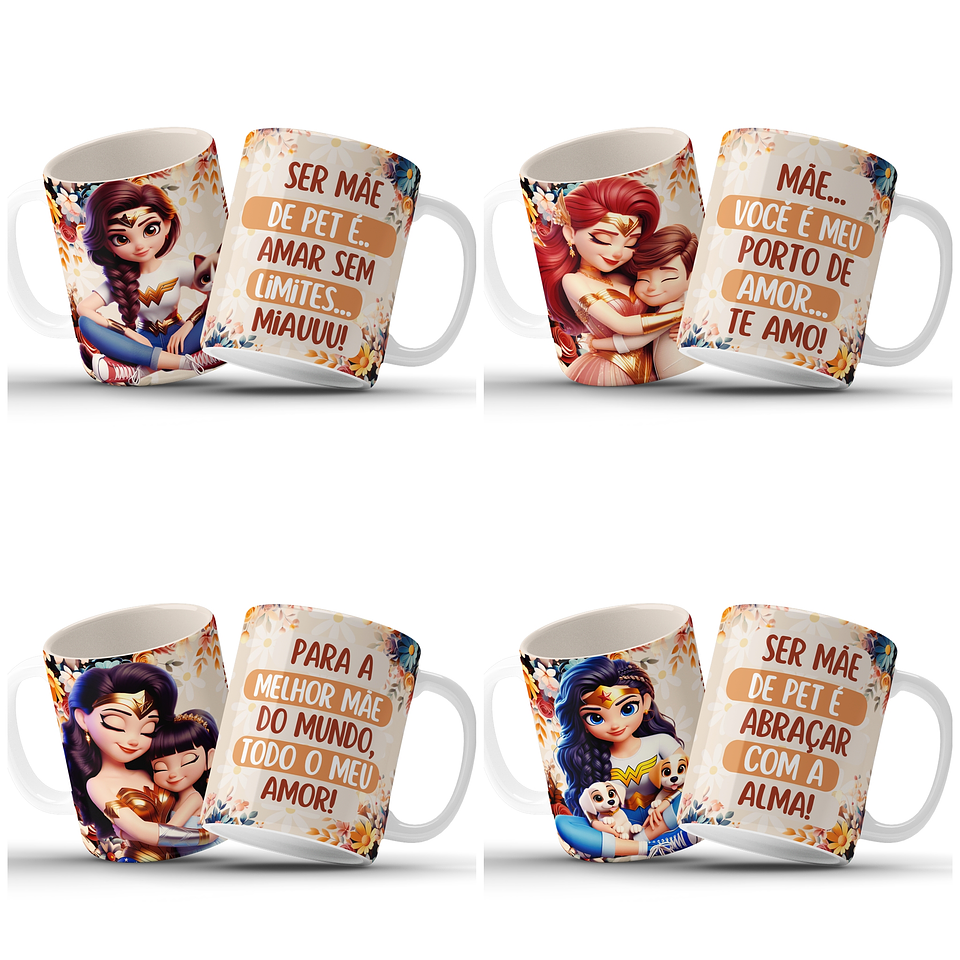 15 Artes para Caneca Mãe Maravilha Dia das Mães Arquivo em Jpg   3