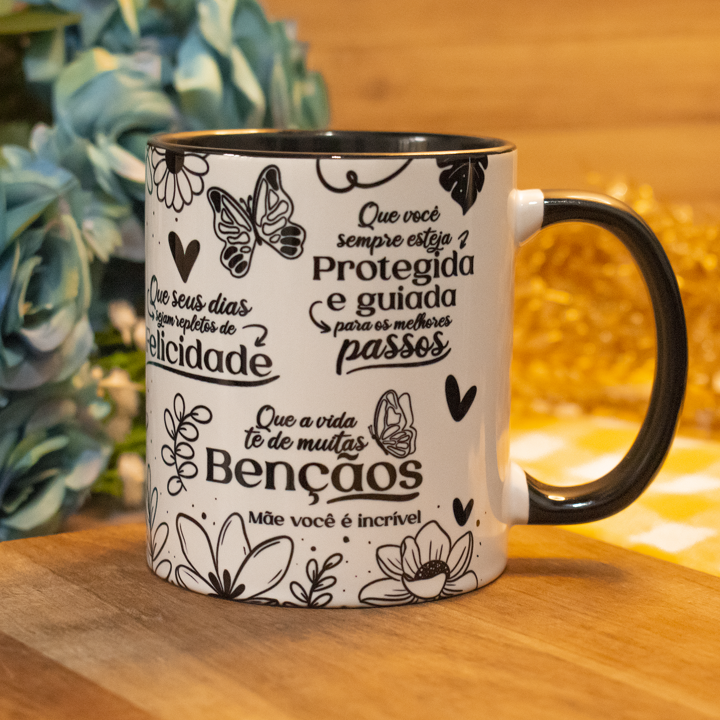 Arte Caneca Frases Bençãos para Mãe Arquivo em Jpg 3