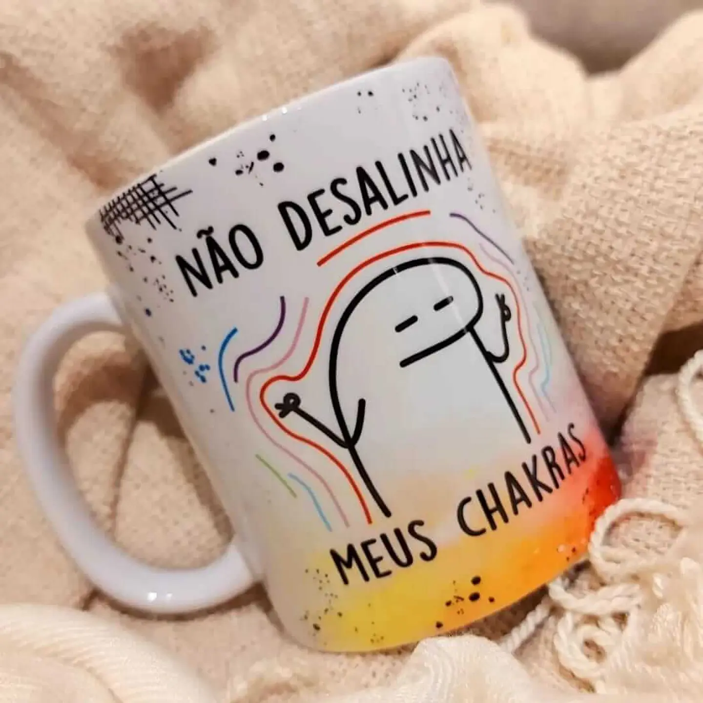 Arte Caneca Não desalinha meu chakras Arquivo em Jpg  1