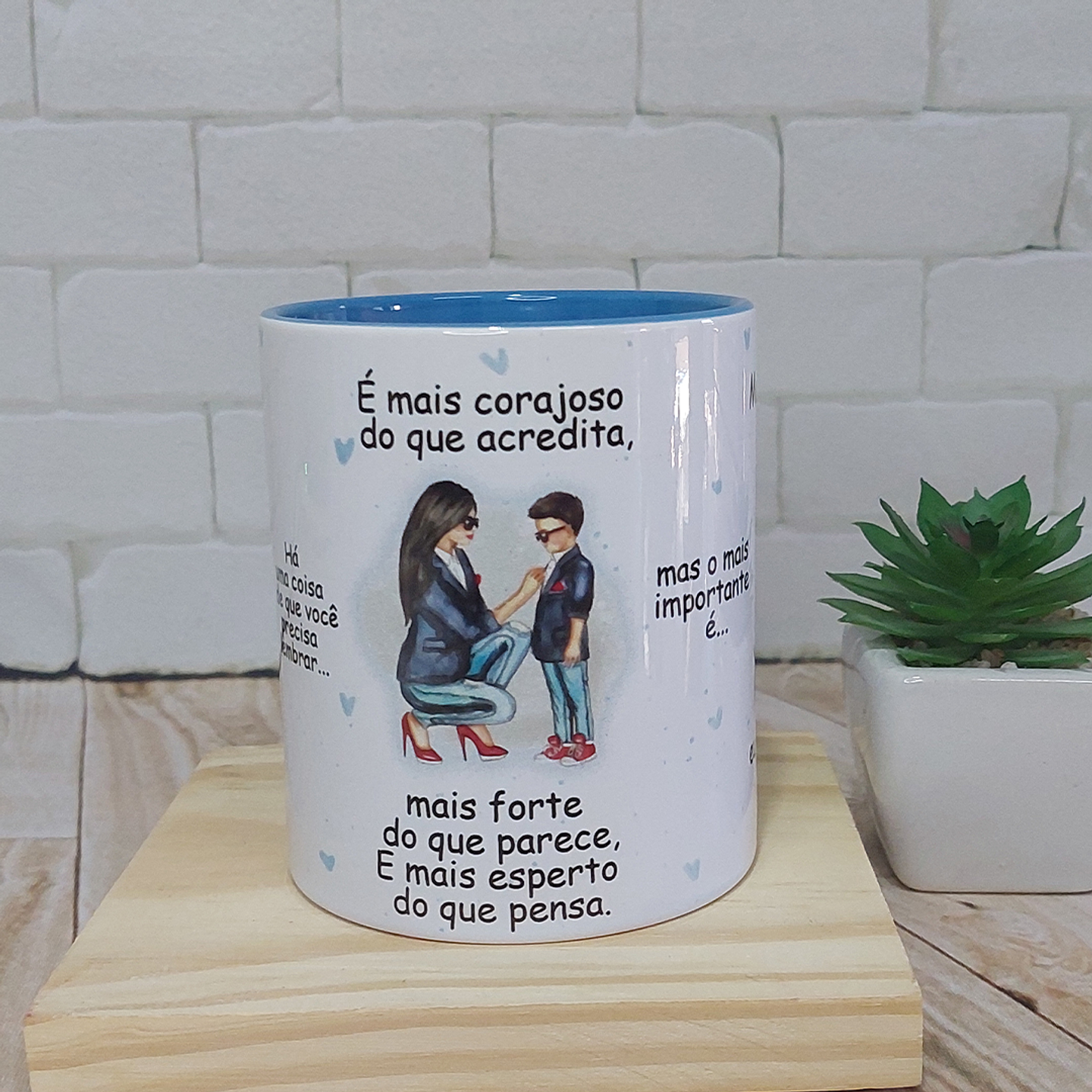 Artes Caneca Se Houver o amanhã em que não estejamos juntos - Mãe e Filho Arquivo Png  3