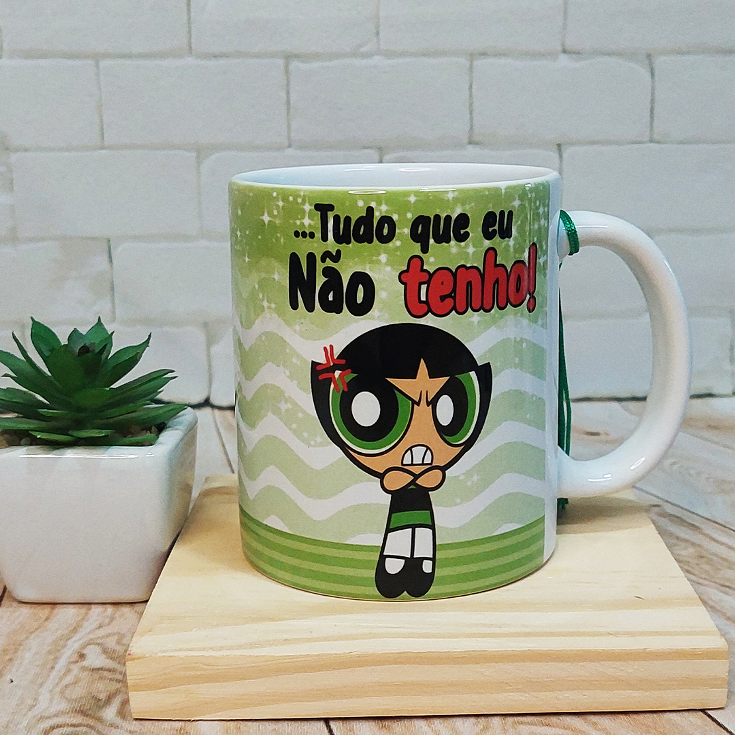 Arte para Caneca Paciência é tudo que eu não tenho - Meninas Super Poderosas Docinho Arquivo em Jpg  2