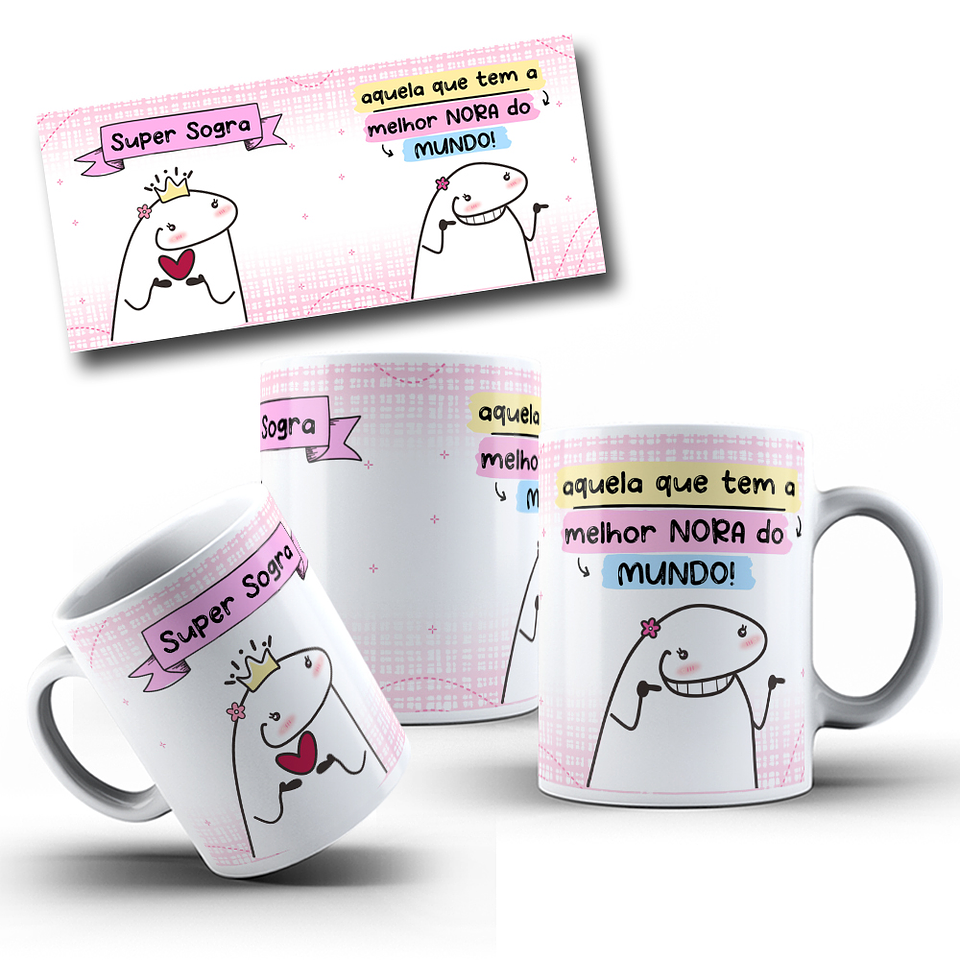Arte para Caneca Flork Super Sogra  Arquivo em Jpg 3