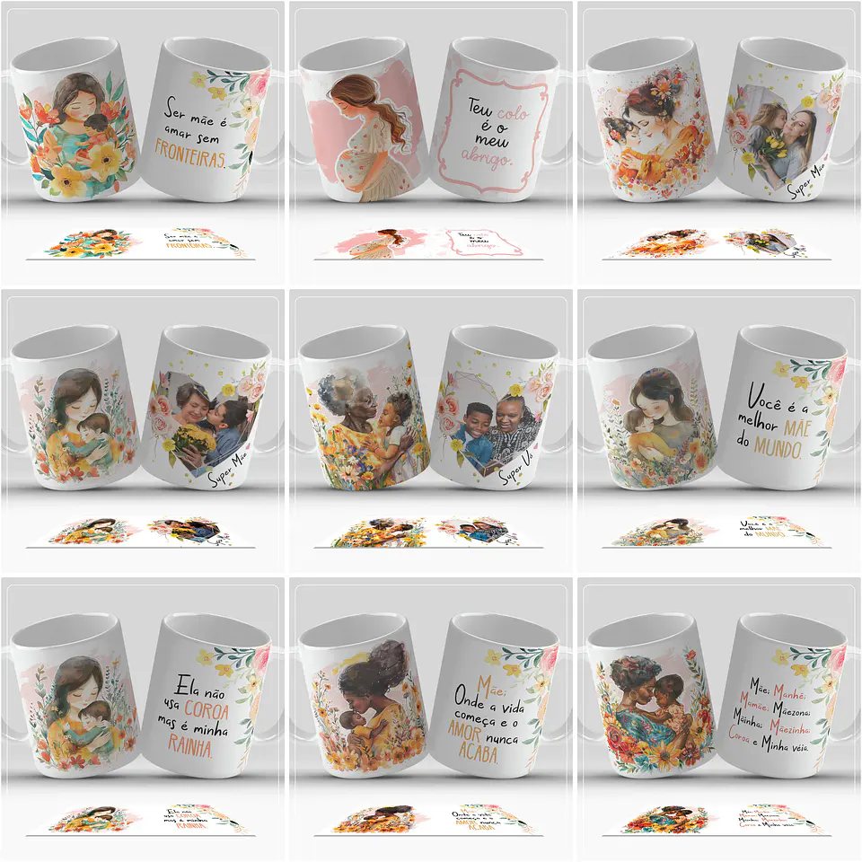 40 Artes para Caneca Dia da Mães Arquivos em Jpg 2
