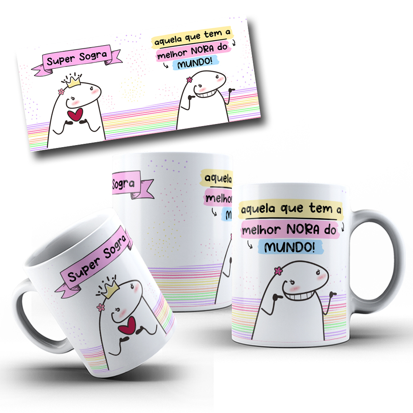 Arte para Caneca Flork Super Sogra  Arquivo em Jpg 7