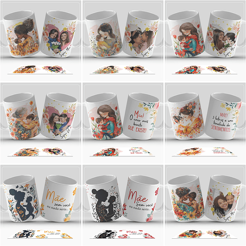 40 Artes para Caneca Dia da Mães Arquivos em Jpg