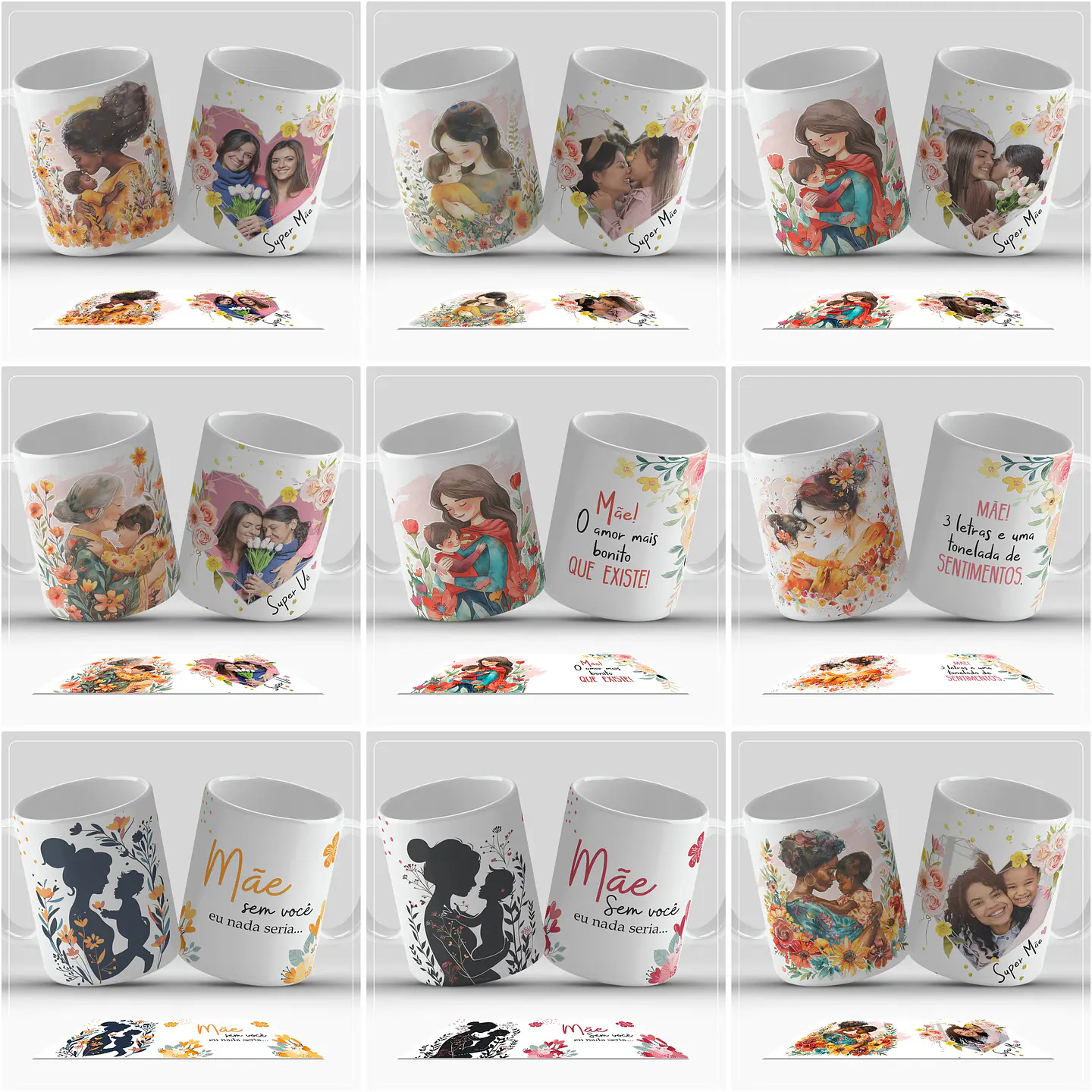 40 Artes para Caneca Dia da Mães Arquivos em Jpg 5
