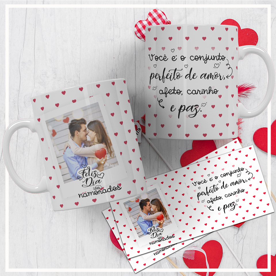 20 Artes para Caneca Dia dos Namorados Arquivos Editáveis + Jpg 1